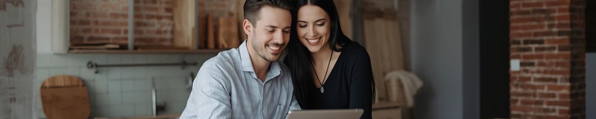 a couple applying for financing